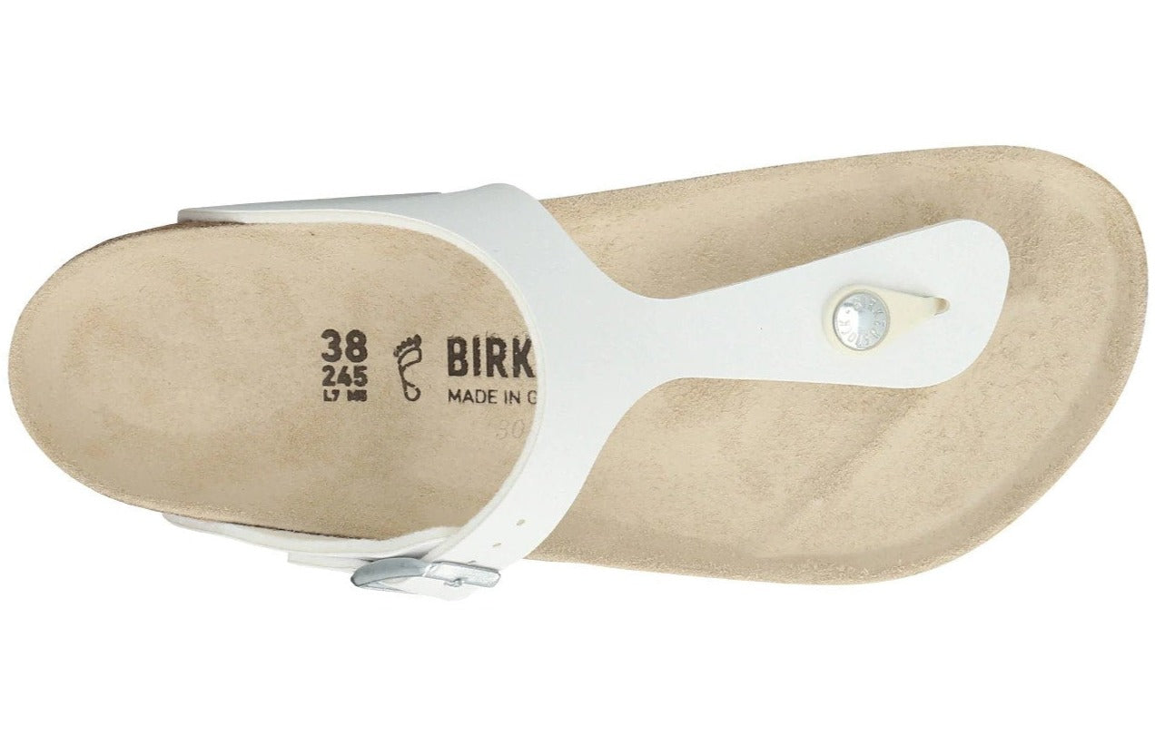 Birkenstock Unisex Gizeh Regular Fit Sandals - White