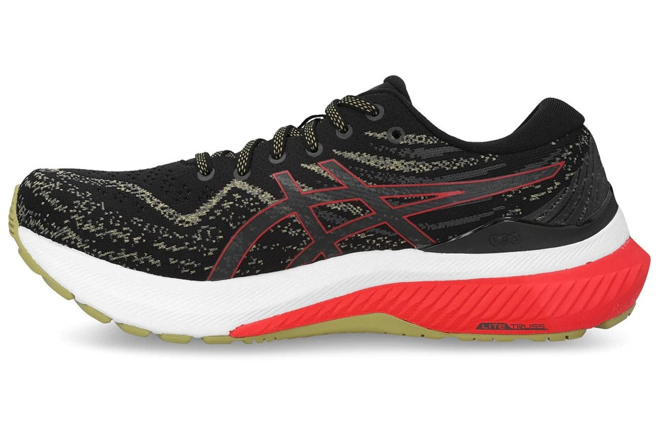 ASICS Men's GEL-Kayano 29 Running Shoes - Black/Electric Red