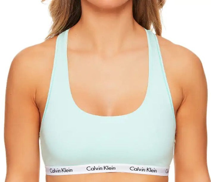 Calvin Klein Women's Carousel Unlined Bralette - Aqua Luster