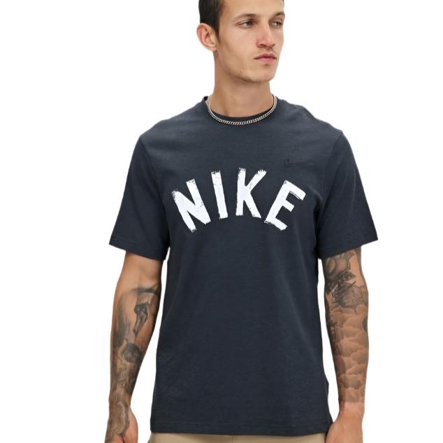 Nike Mens Dri-FIT Primary Swoosh Short Sleeve Versatile Top Tee - Black/Anthracite/Heather