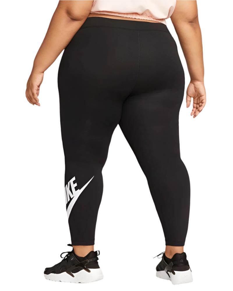 Nike Women's Plus Sportswear Classic Graphic High-Rise Tights - Black/White