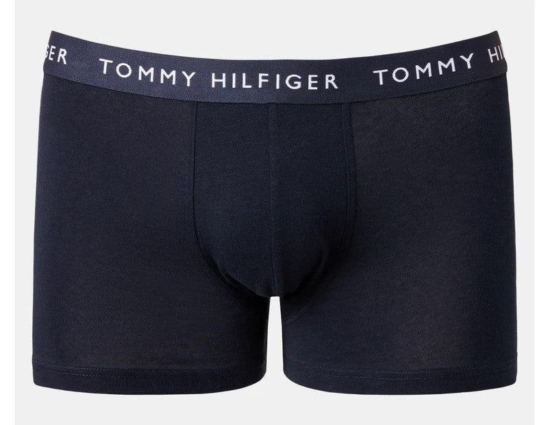 Tommy Hilfiger Men's Recycled Essentials Trunks 3-Pack - Vessel Blue/Breezy Blue/Dessert Sky