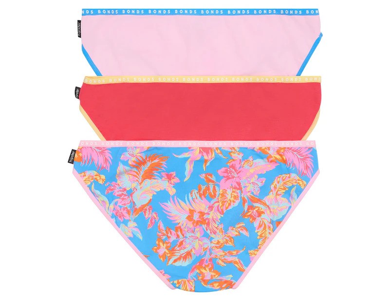 Bonds Women's Hipster Bikini Briefs - Island Time/Daydream Blush/Raspberry Rave