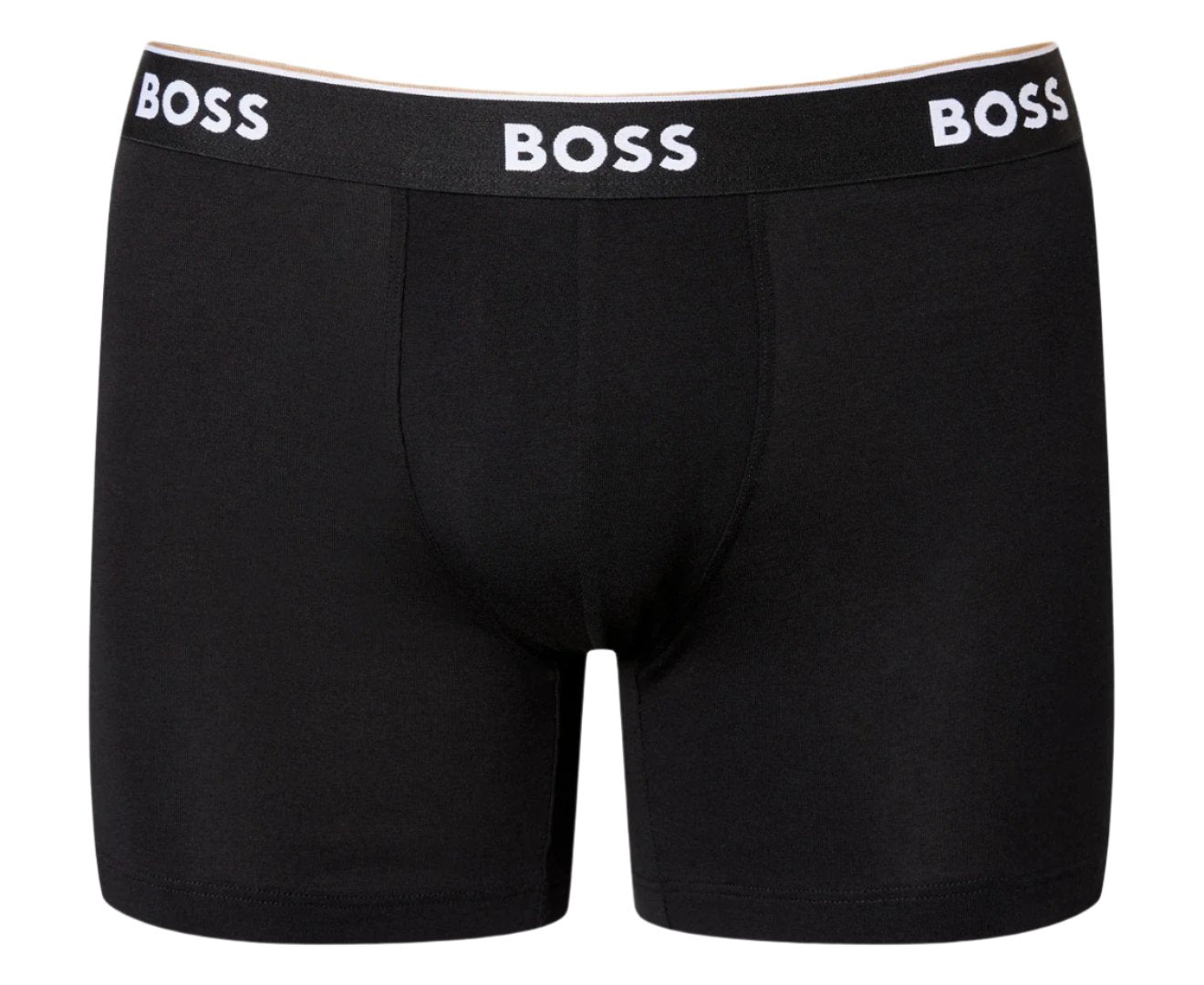 Hugo Boss Men's Power Tipped Logo Waistband Boxer Briefs 3-Pack - Black/Black/Black