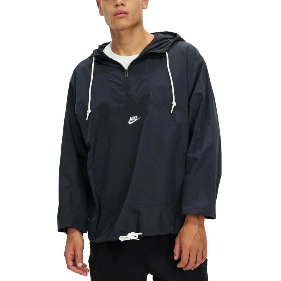 Nike Mens Nike Club Marina Anorak - Black & White