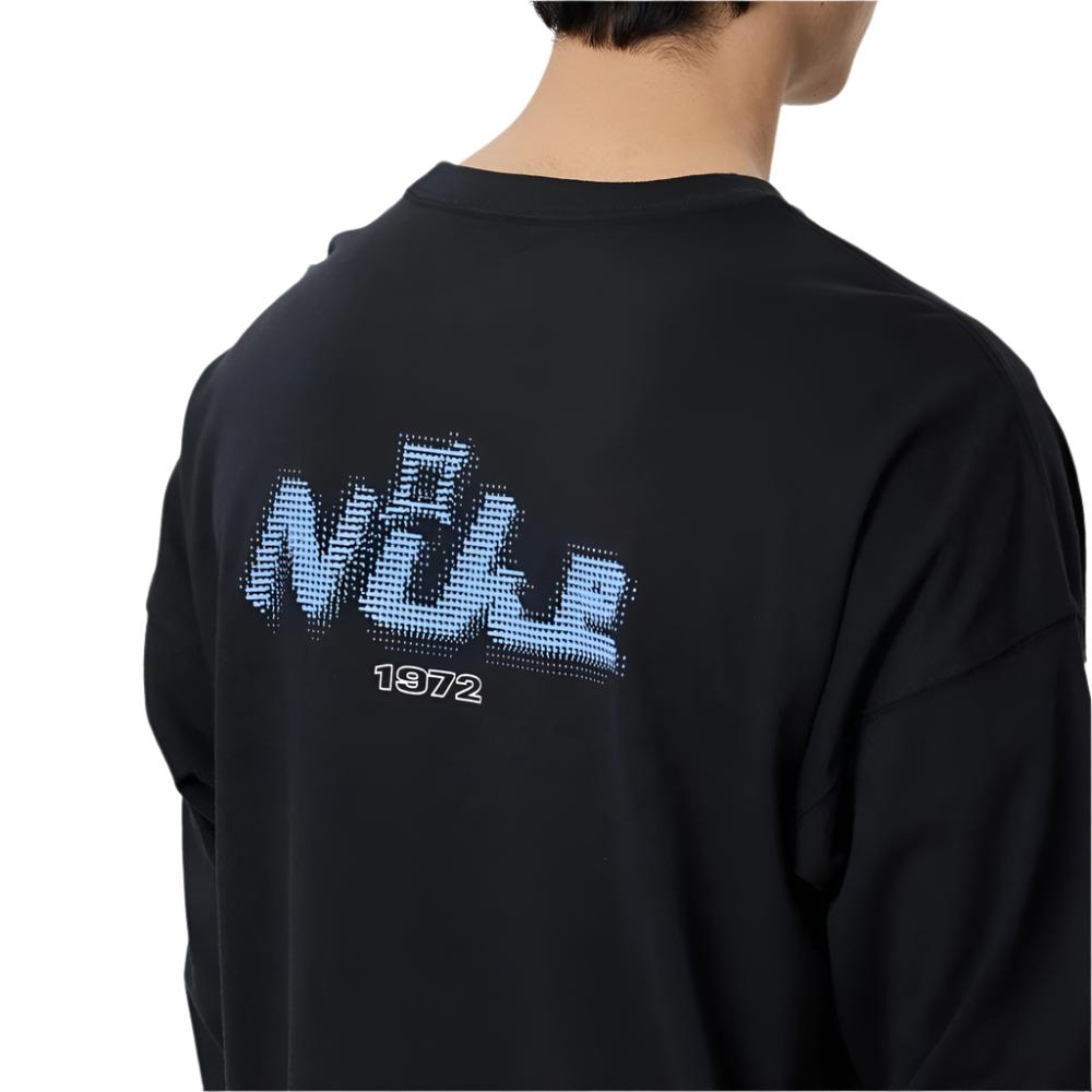 Nike Mens Sportswear Long Sleeve Tee - Black & Royal Pulse