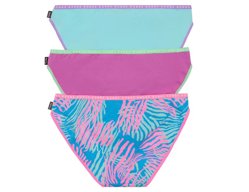 Bonds Women's Hipster Bikini Briefs - Sunset Safari/Unreal Aqua/Foolish