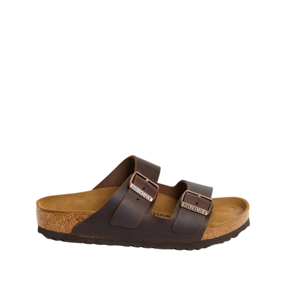 Birkenstock Unisex Regular Fit Arizona Oiled Leather Sandals - Habana