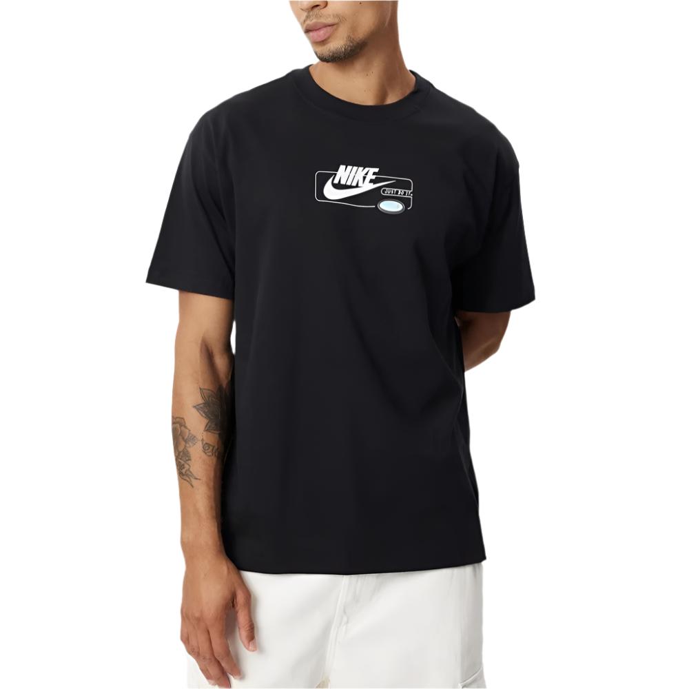 Nike Mens Sportswear Max90 T-Shirt Tee - Black/White