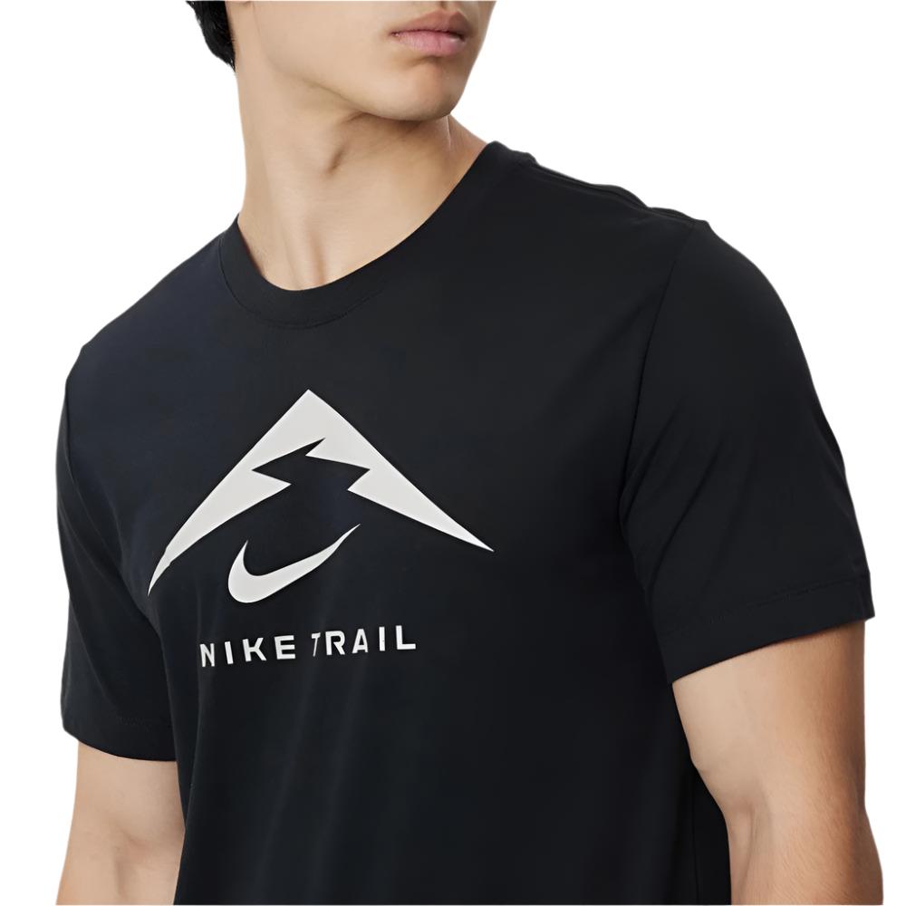 Nike Mens Dri-FIT Logo Trail Tee - Black