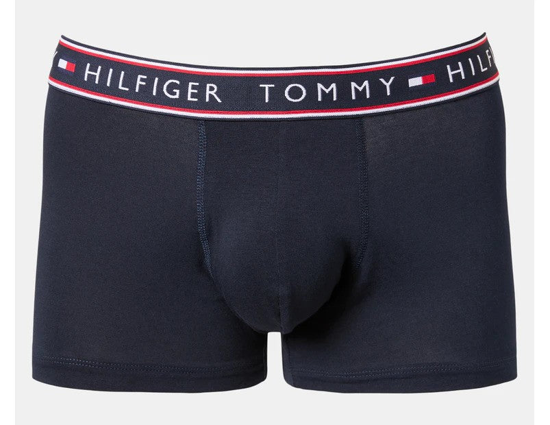 Tommy Hilfiger Men's Cotton Stretch Trunks 3-Pack - Evergreen/Blue/Midnight Blue