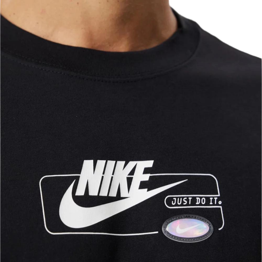 Nike Mens Sportswear Max90 T-Shirt Tee - Black/White