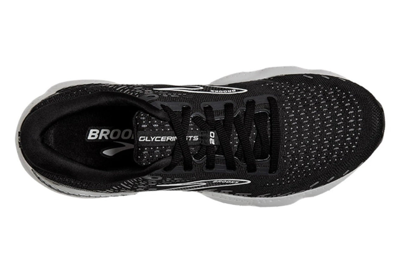 Brooks Men's Glycerin GTS 20 Running Shoes - Black/White