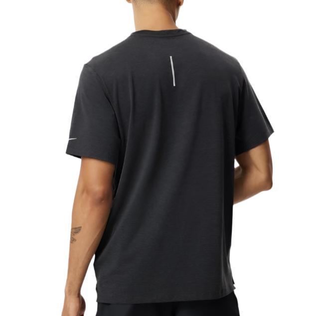 Nike Mens Dri-FIT Rise 365 Running Division Short Sleeve Running Top Tee - Black/Photon Dust