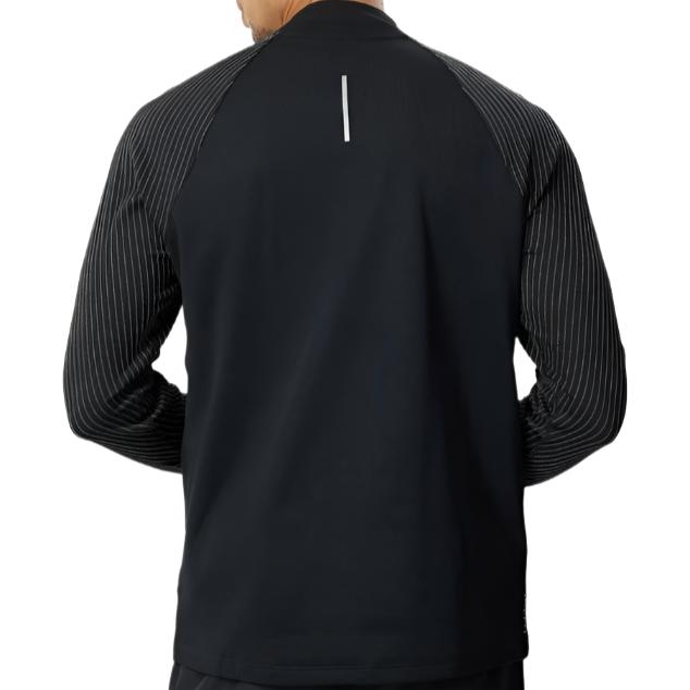 Nike Mens Dri-FIT Element Half Zip Running Top - Black & Reflective Silver