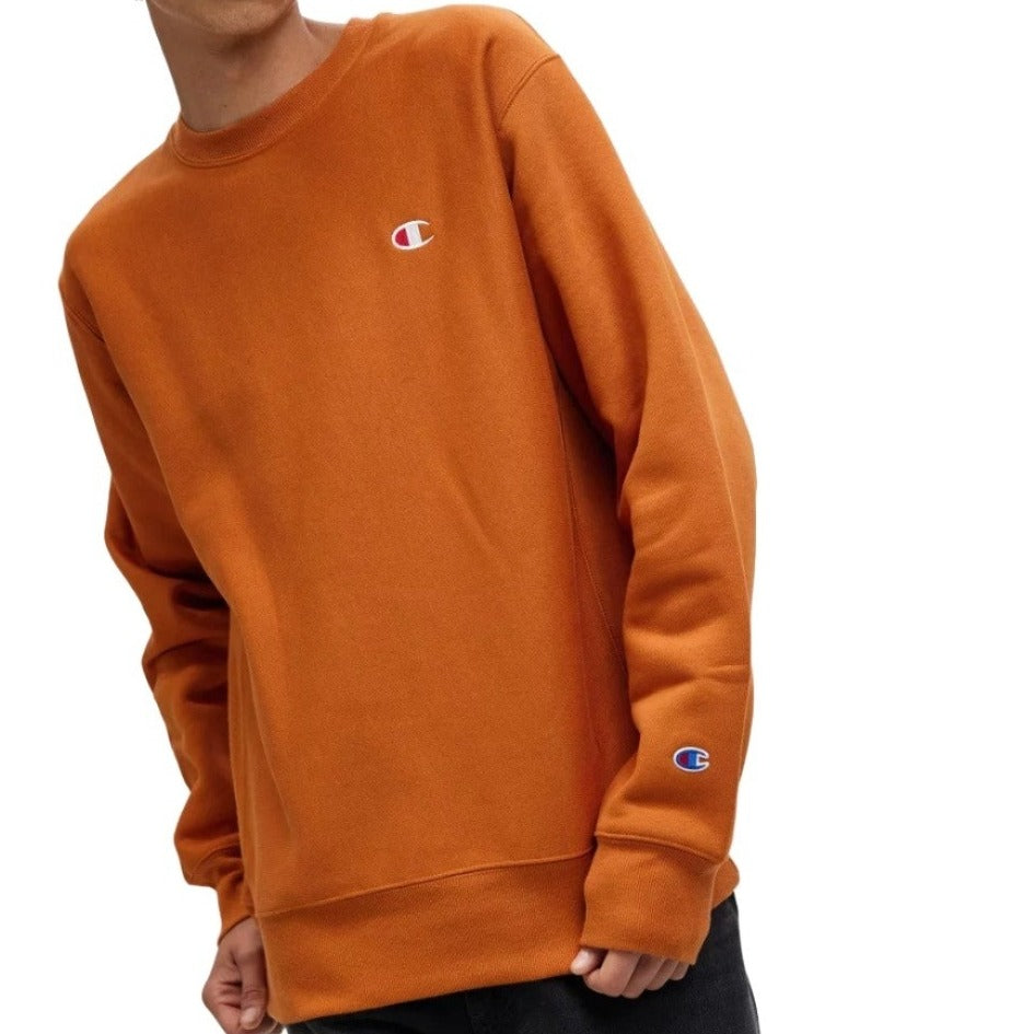 Champion Mens Reverse Weave Crew Sweater - Cinnamon Haze