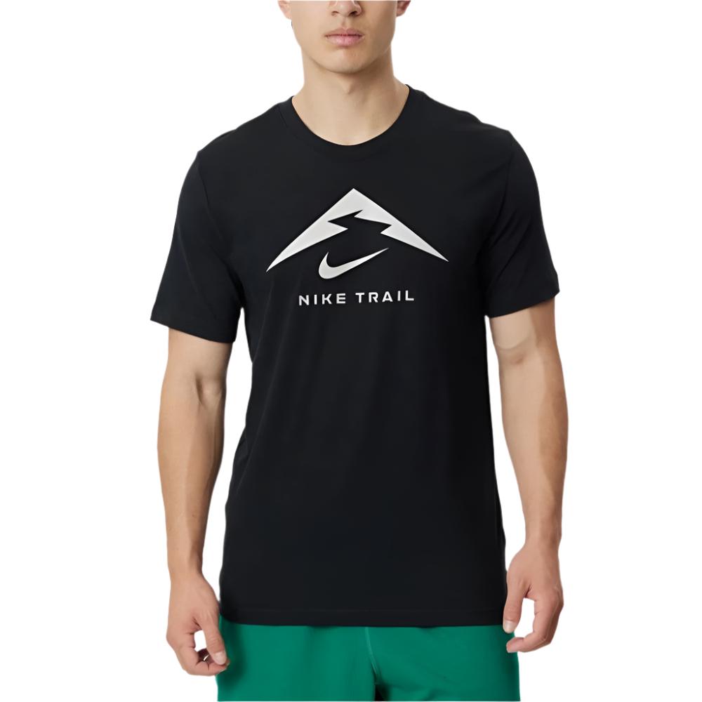 Nike Mens Dri-FIT Logo Trail Tee - Black