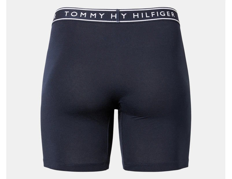 Tommy Hilfiger Men's Cotton Stretch Boxer Briefs 3-Pack - Pomegranate/Grey/Navy