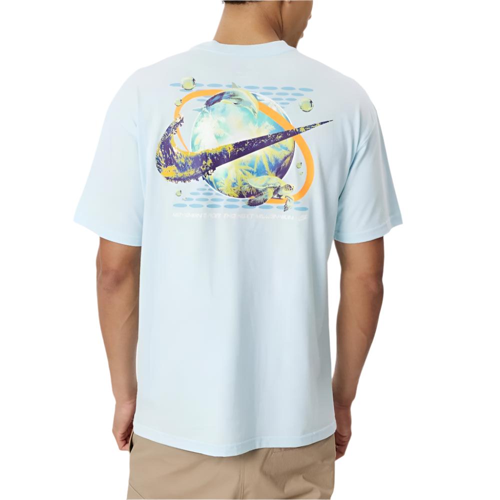 Nike Mens Sportswear Tee M90 OC Graphic PK4 Tees - Glacier Blue