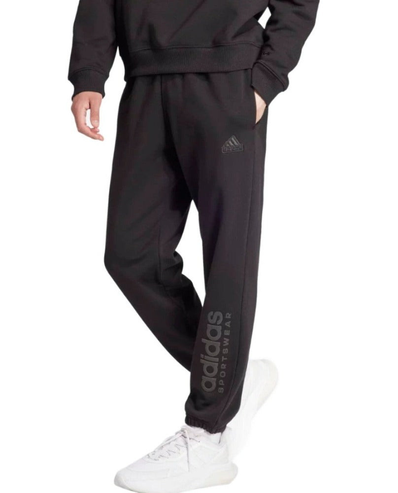 Adidas Mens Sportswear ALL SZN Fleece Graphic Pants - Black