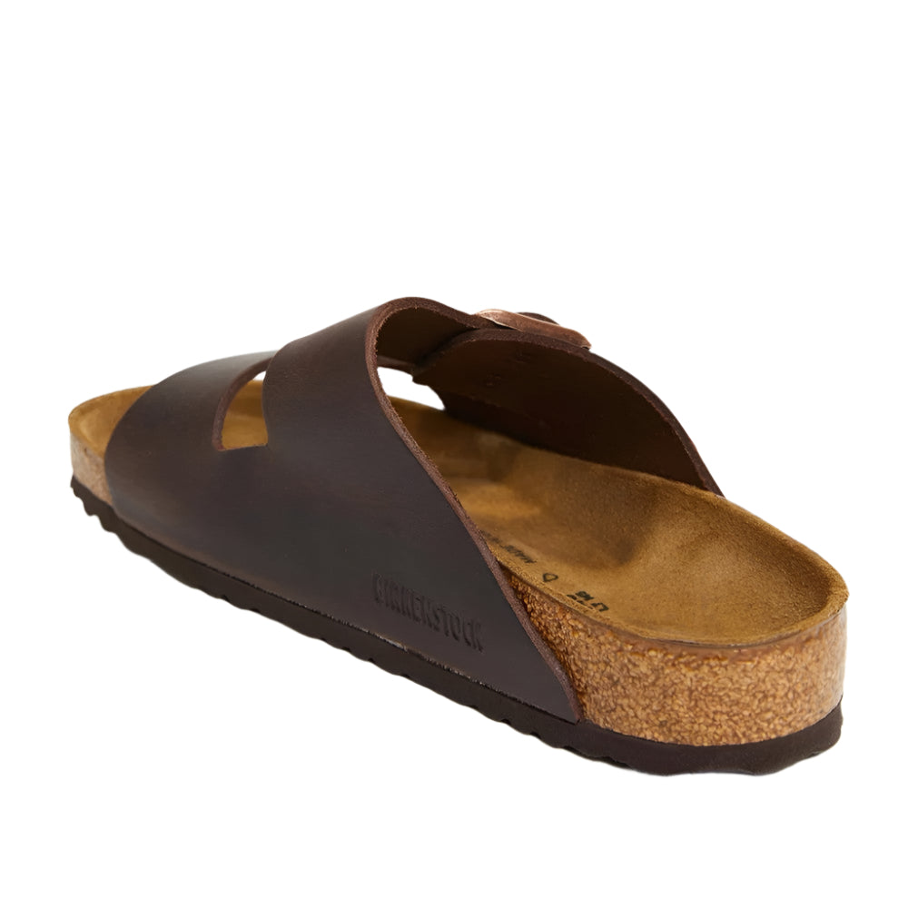 Birkenstock Unisex Regular Fit Arizona Oiled Leather Sandals - Habana