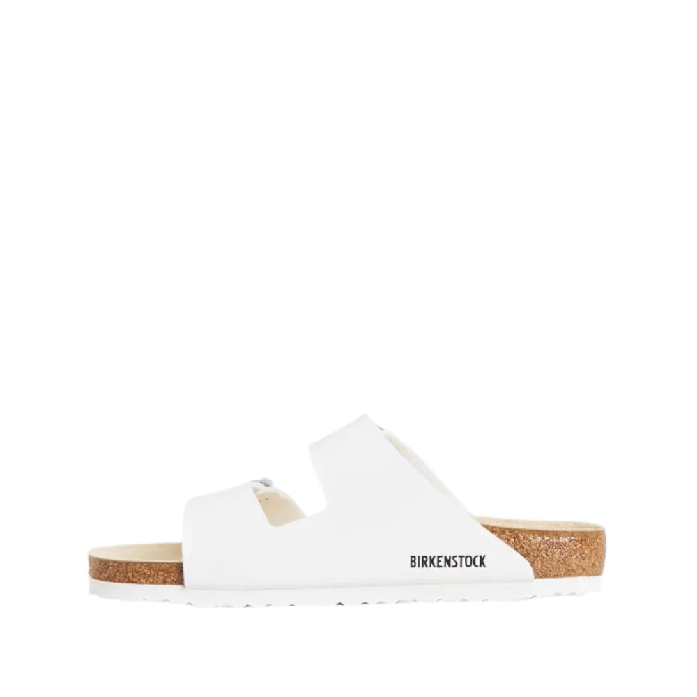 Birkenstock Unisex Regular Fit Arizona Birko Flor  Sandals - White