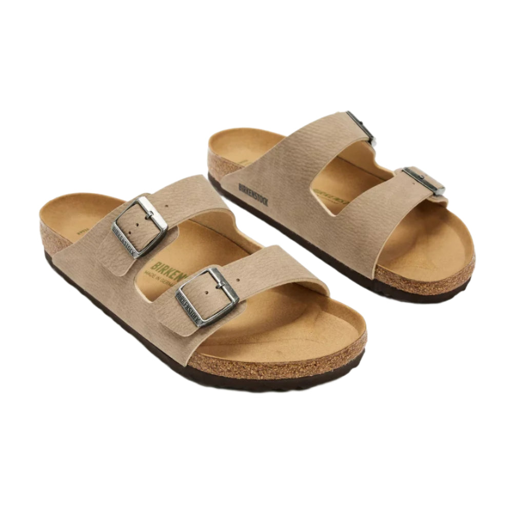 Birkenstock Unisex Regular Fit Arizona Vegan - Espresso/ Grey Taupe