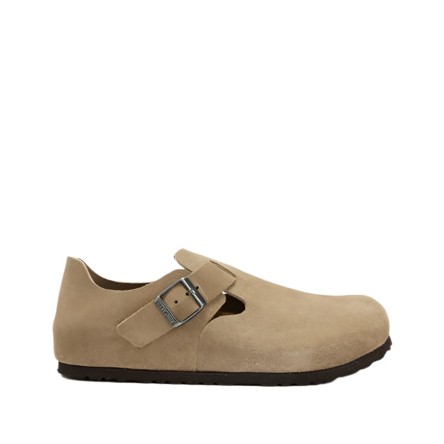 Birkenstock Unisex Regular Fit London Suede Leather - Taupe