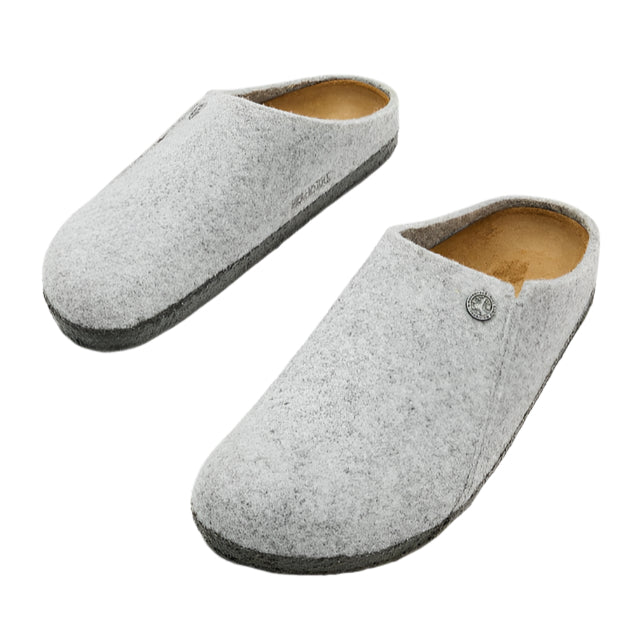 Birkenstock Unisex Narrow Fit Zermatt Wool Felt Sandals - Light Grey