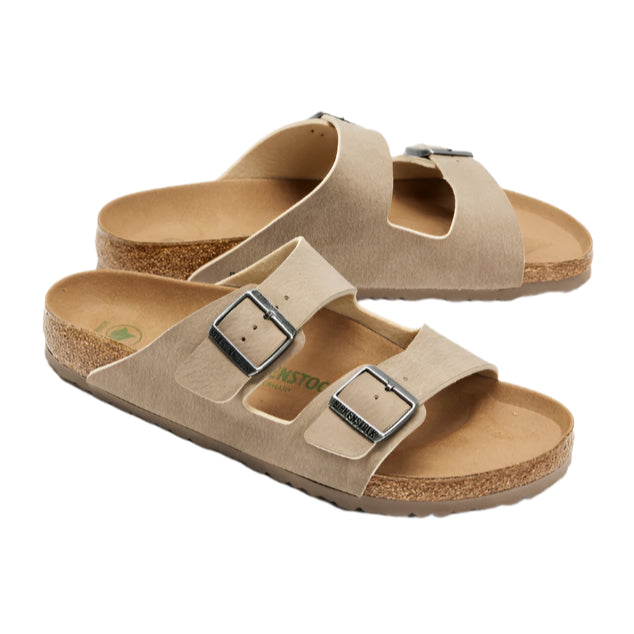 Birkenstock Unisex Regular Fit Arizona Vegan Microfiber Desert Dust - Grey Taupe