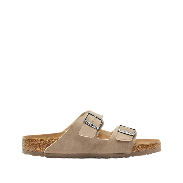 Birkenstock Unisex Regular Fit Arizona Vegan Microfiber Desert Dust - Grey Taupe