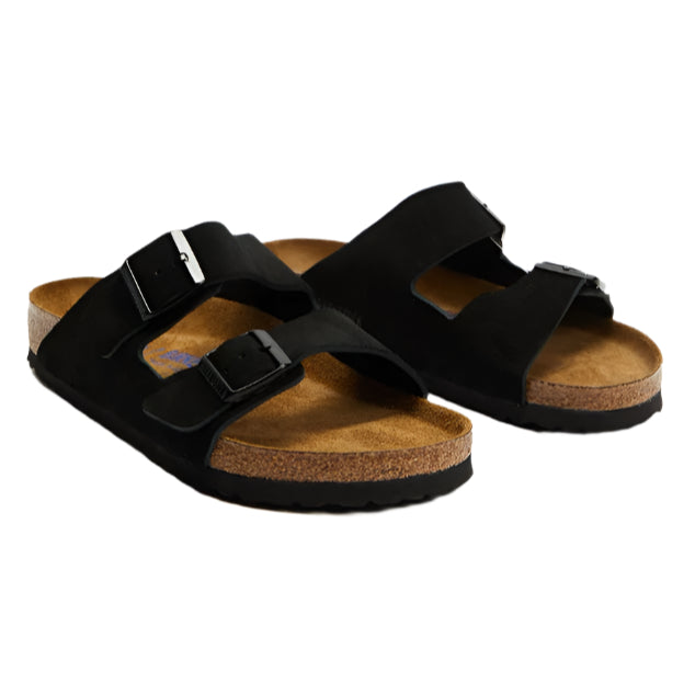 Birkenstock Unisex Regular Fit Arizona Soft Footbed - Black Suede