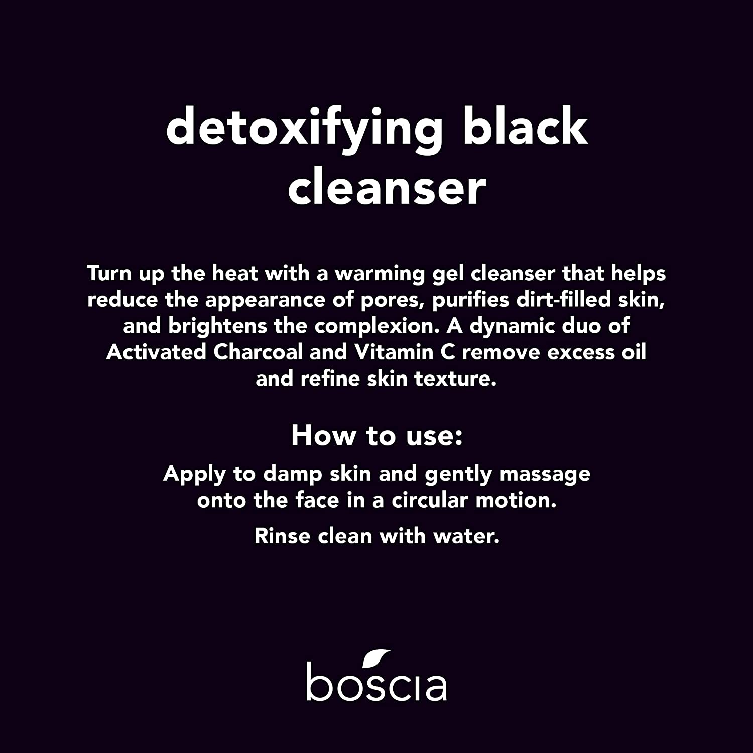 Boscia Detoxifying Black Charcoal Cleanser 150ml