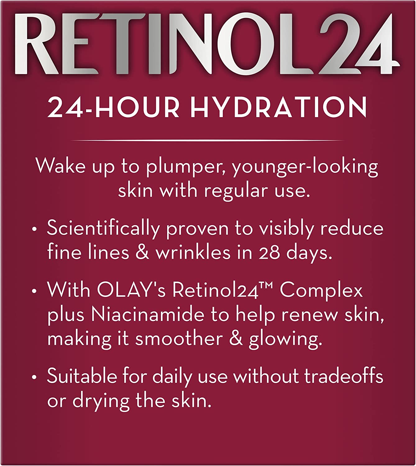 Olay Regenerist Retinol24 Fragrance-Free Night Moisturiser 50g