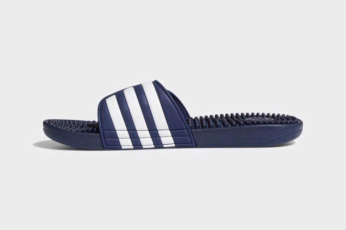 Adidas Men's Adissage Slides - Blue/White/Blue