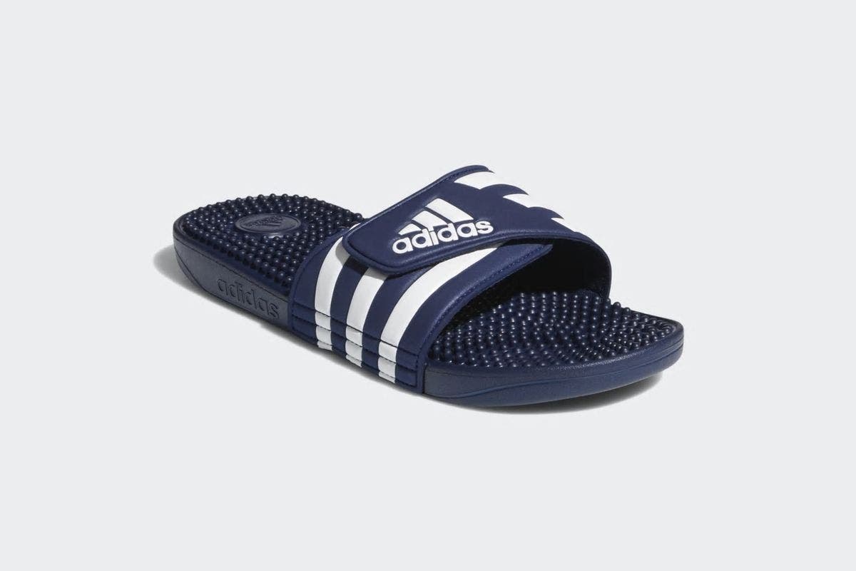 Adidas Men's Adissage Slides - Blue/White/Blue