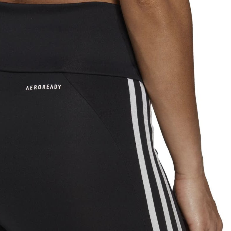 Adidas Women's 3 Stripe 7/8 Tight - Black/White