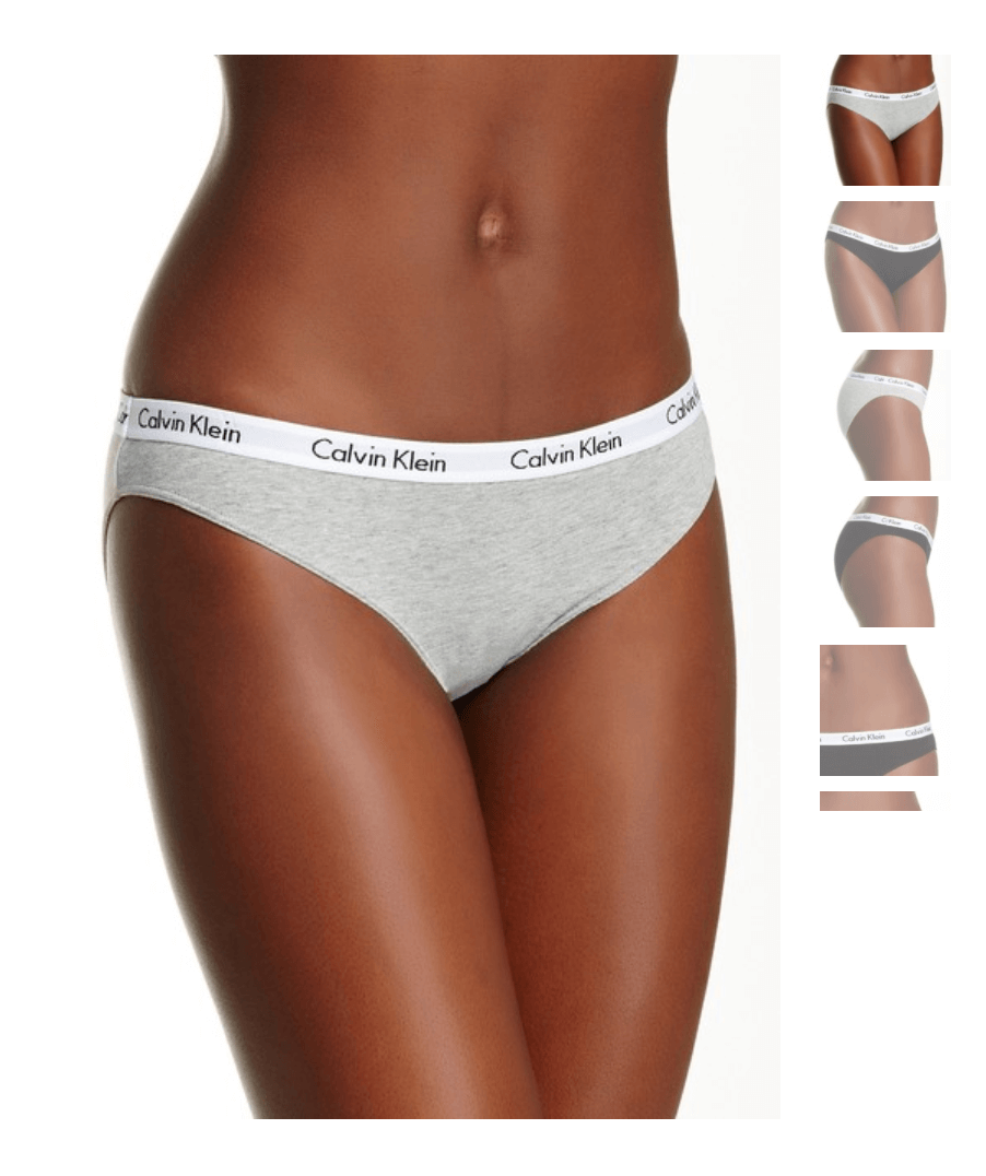 Women Calvin Klein Carousel 3-Pack Thong (White-Orange-Stripes) Panty  Underwear