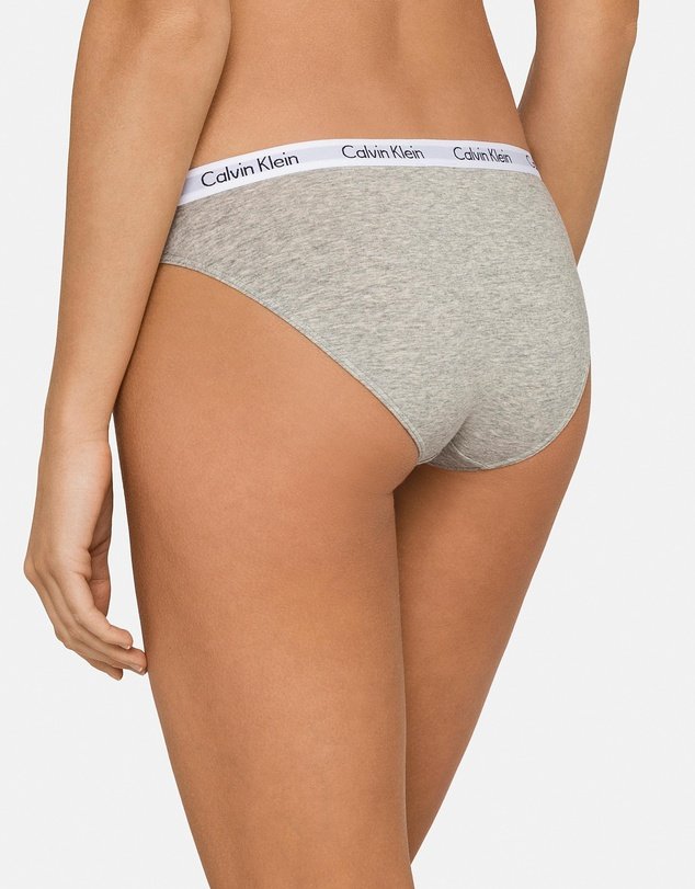 Calvin Klein Women's Carousel Bikini Briefs Underwear 3-Pack - Black/White/Grey Heather