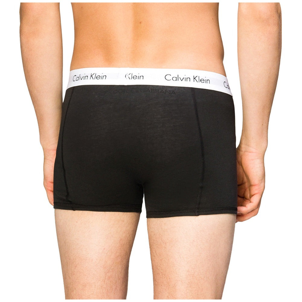 Calvin Klein Mens Cotton Classics Trunks 3-Pack – Black